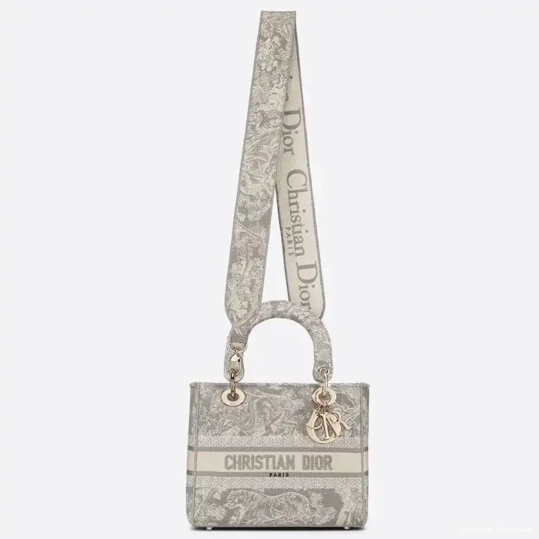 Cheap Bag Jouy Grey Motif Canvas Medium Lady D-lite de Toile 0412 Luxury